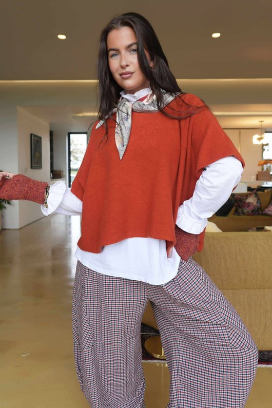 Conrad Layer Knit Ginger /10=